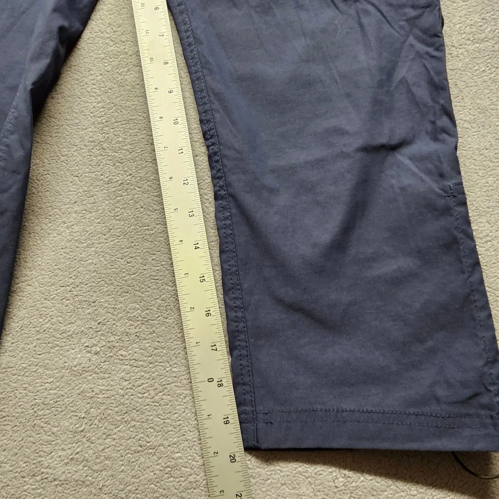 Eddie Bauer Tech Capri Women 6 Navy Blue Outdoor Hiking Stretch Pants C1361054